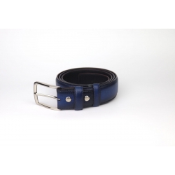 DÂY LƯNG ĐẦU KIM HAI LỚP DA BÒ HẠT  BẢN 3.5 CM - NHIỀU MÀU 0