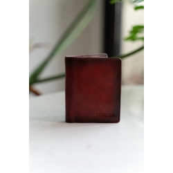 Ví đứng Nam 3 ngăn - Patina Red 0