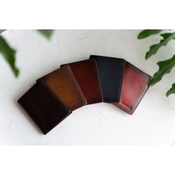 Ví đứng Nam 3 ngăn - Patina Red 3